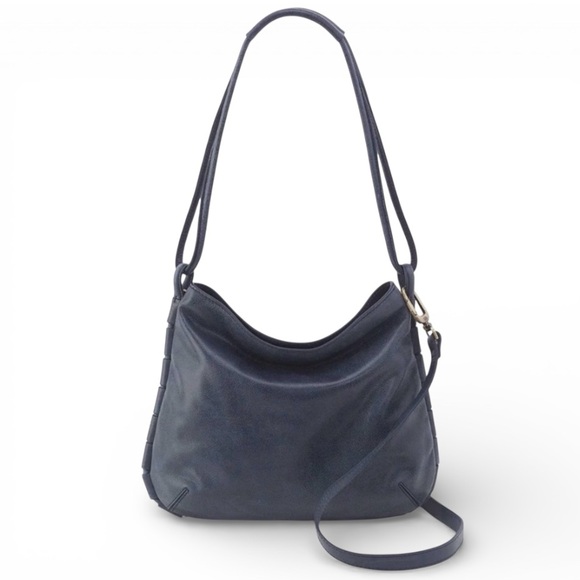 NWT HOBO Lapis Blue Leather Convertible Shoulder & Crossbody Bag